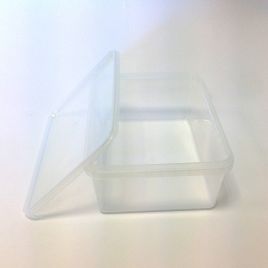 Toscana plastic container 1000ml, 178x130x72mm, transp, PP