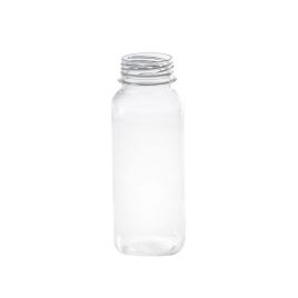 Square plastic bottle, without cork, 0,25l, PET, 150pcs/pack