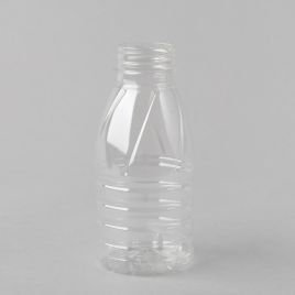 Clear plastic bottle 330ml, ø 38mm, PET, 162pcs/pack