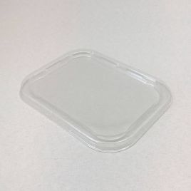 Transparent lid for foil container 456ml, PS, 500pcs/box