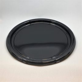 Black rPET catering tray ø260mm, 25pcs/pack
