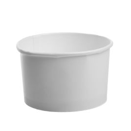 White paper cup for ice cream 245ml, 25pcs/pack