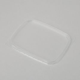 Lid for 108x82mm deli container, transp, PP, 100pcs/pack