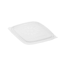 Lid for 108x82mm deli container, transp, PP, 100pcs/pack