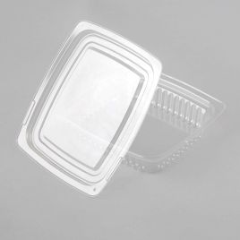 Пластиковые крышки для контейнеров EstPak S, прозрачные OPS, 1000шт/коробка