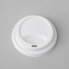 White PS lid for 350-450ml paper cup, 100pcs/pack