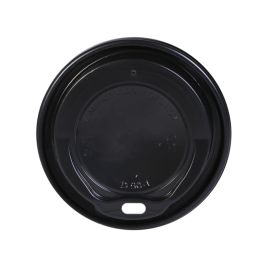 Пластиковые крышки черные PS для 350мл/12oz, 100шт