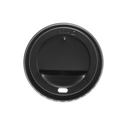 Black PS lid for 350-450ml paper cup, 100pcs/pack