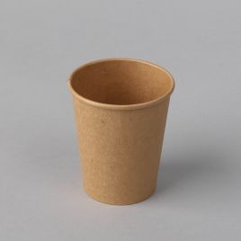Kraft coffee cup 250ml, ø 79mm, brown, 50pcs/pack