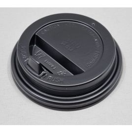 Black reclosable lid for 250ml paper cup, 100pcs/pack