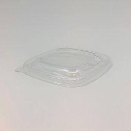 Transparent rPET lid for 130mm sugar cane bowl, 50pcs/pack