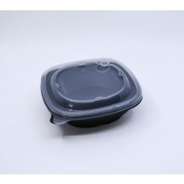 Food container with lid PP 500 ml reusable, 50 pcs