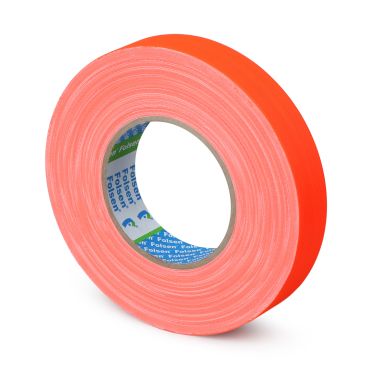 FLUO Premium Gaffer orange cloth tape 25mmx50m, 300µm