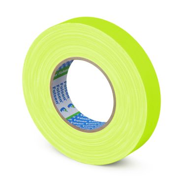 FLUO Premium Gaffer yellow cloth tape 25mmx50m, 300µm