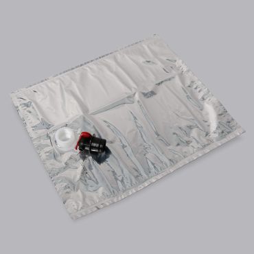 Silver Bag in Box plastic bag with push tap 20l, LDPE