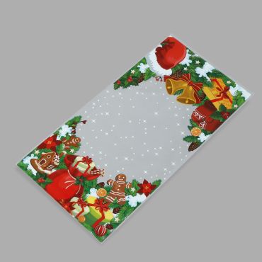 Poly bag Christmas gifts 200x380+30mm, 30µm, transp, OPP, 100pcs/pack