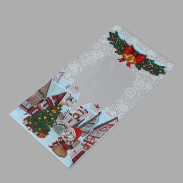 Poly bag Santa Village 200x380+30mm, 30µm, transp, OPP, 100pcs/pack