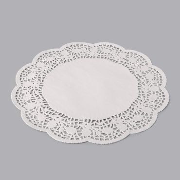 White paper round lace doily ø 300mm, 250pcs/pack