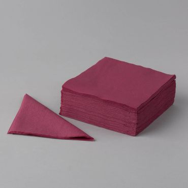 Bordeaux red 1-ply napkin 330x330mm, paper, 400pcs/pack
