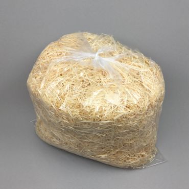 Wood wool for gift cushioning, packed in ca 15kg