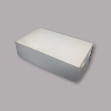 White cardboard cake box nr 3, 250x145x60mm, 100set/pack