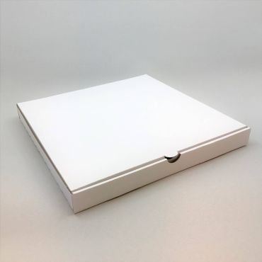 White cardboard pizza box 300x300x30mm, 50pcs/pack