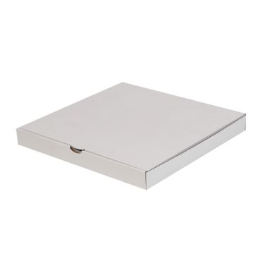 White cardboard pizza box 300x300x30mm, 50pcs/pack