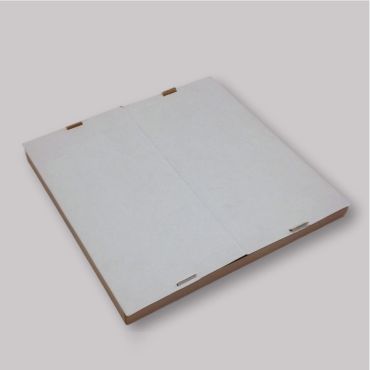 Коробки для пиццы с откидной крышкой 400x400x45мм, белые/коричневые, 50шт/упак.