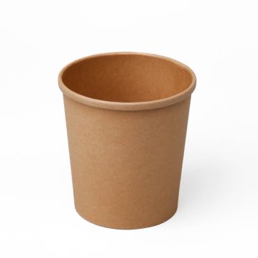 Brown kraft soup cup 350ml, ø90mm, 25pcs/pack