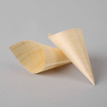 Wooden cone ø70mm, height 180mm, 50pcs/pack