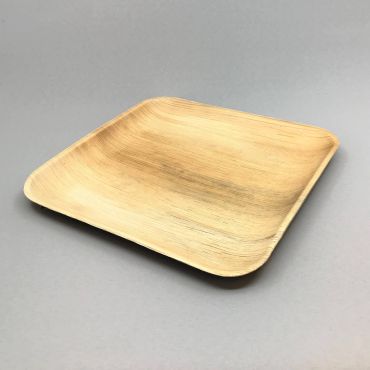 Biolagunev palmilehest taldrik 250x250x20mm, pruun, pakis 10tk