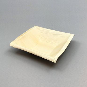 Biolagunev palmilehest kauss Püramiid 160x160mm, pruun, pakis 10tk